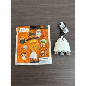 Star Wars Halloween Series 3 Bag Clip Keychain - Ghost R2-D2